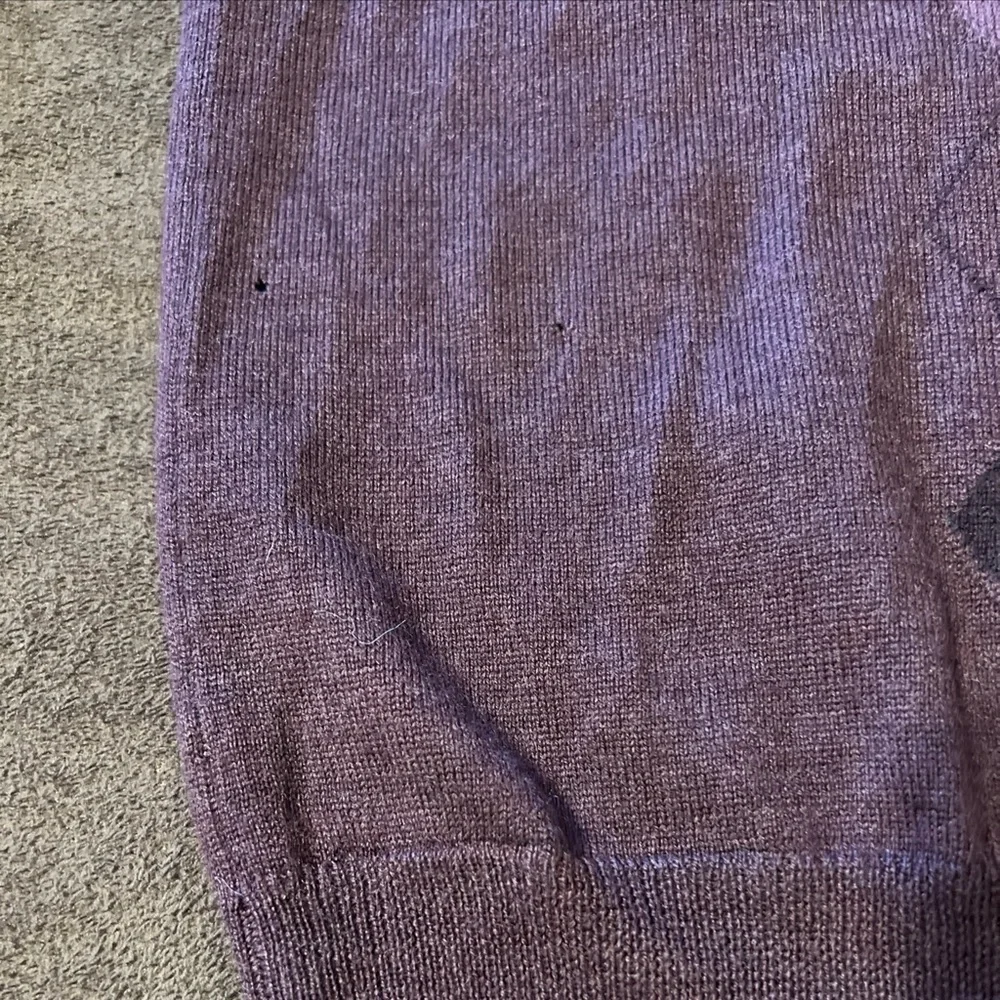 Banana Republic Merino Wool Argyle V Neck‎ Pullover Sweater